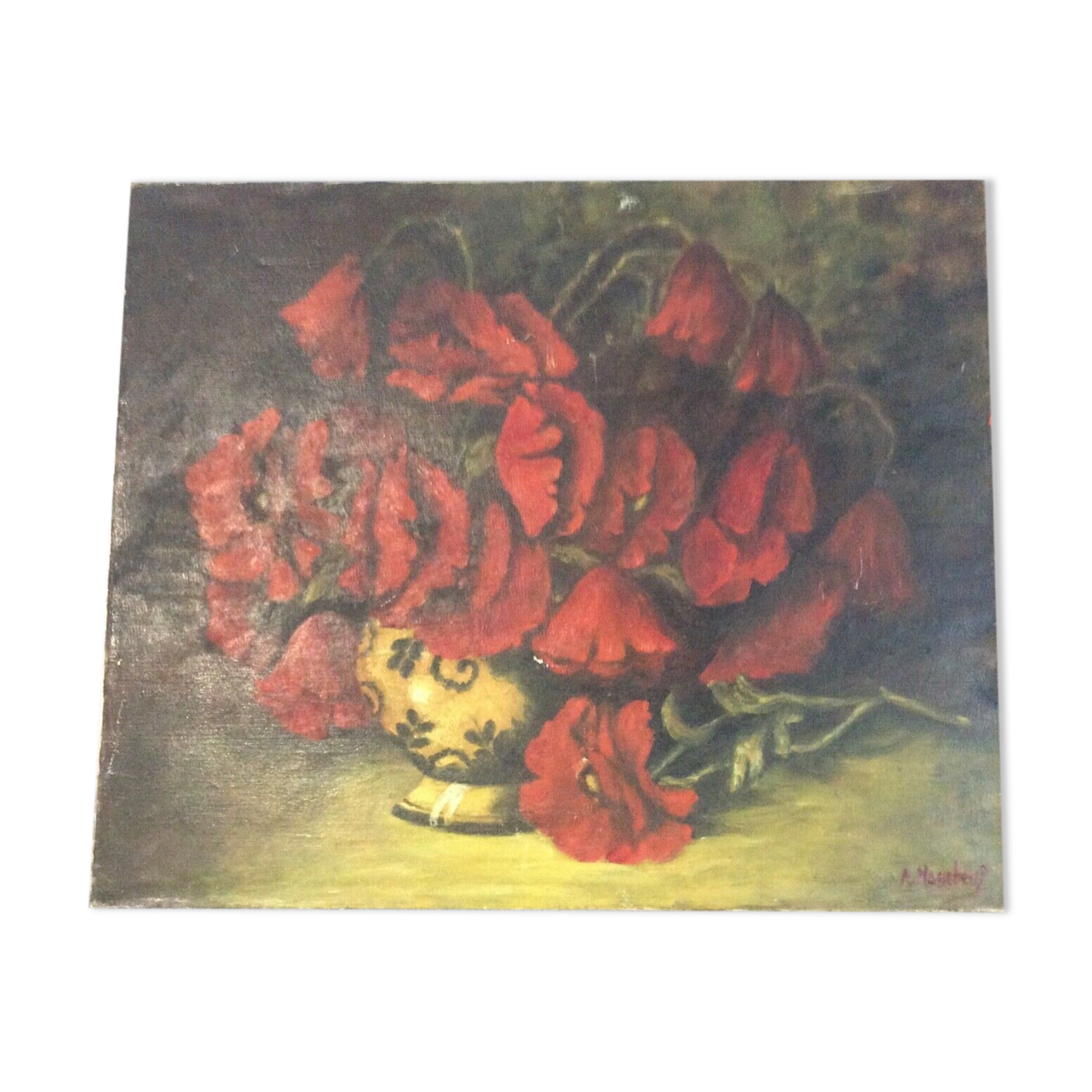 Painting on canvas bouquet of flowers