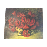Painting on canvas bouquet of flowers