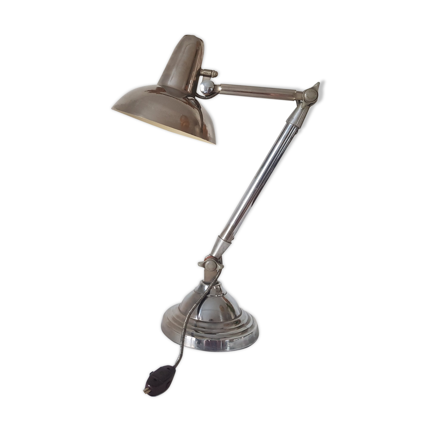 Super chrome Art Deco desktop lamp