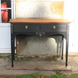 Restored antique console – Haussmannian elegance & velvet finish