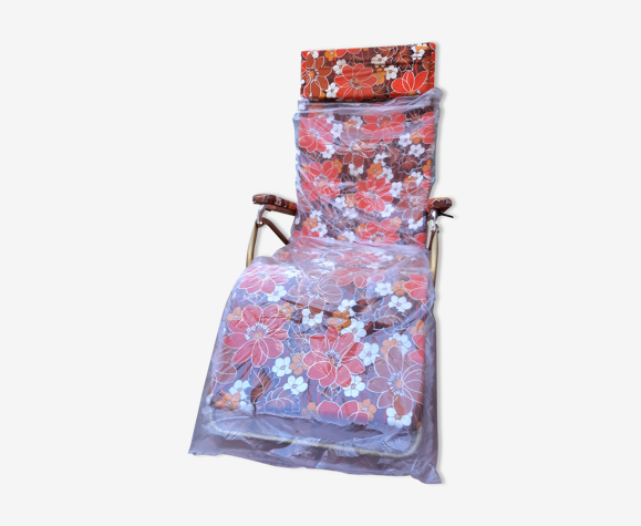 Chaise longue pliante années 70