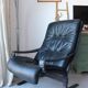 Siesta armchair Westnofa ingmar relling vintage black leather