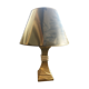 Lamp in bronze and chrome around 1970 with its Lampshade of origin