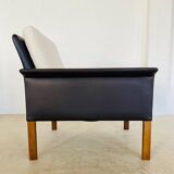1960s retro Hans Olsen rosewood and leather lounge chair