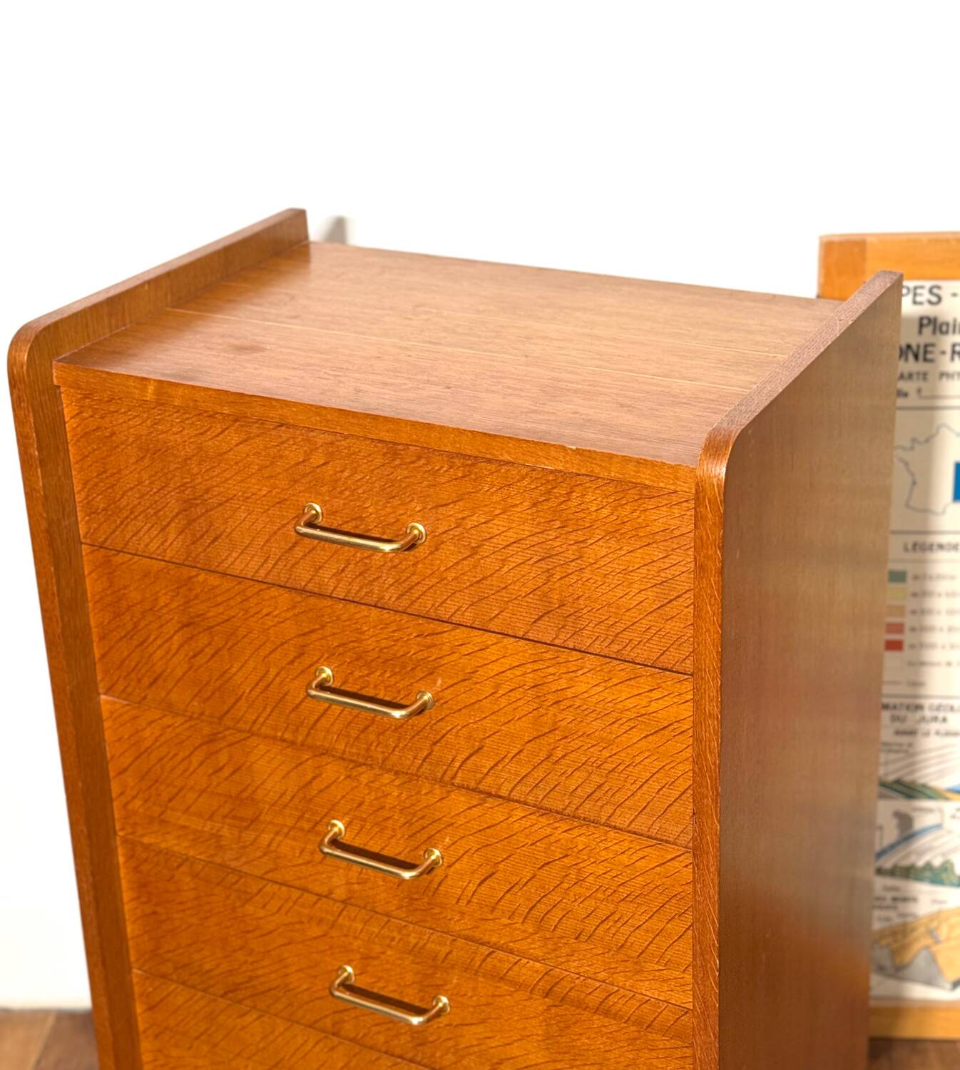 Vintage chiffonier with compass feet -