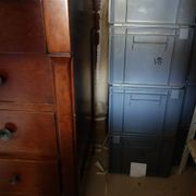 Vintage antique cherry wood Empire chest of drawers
