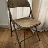 Lot of metal folding chairs