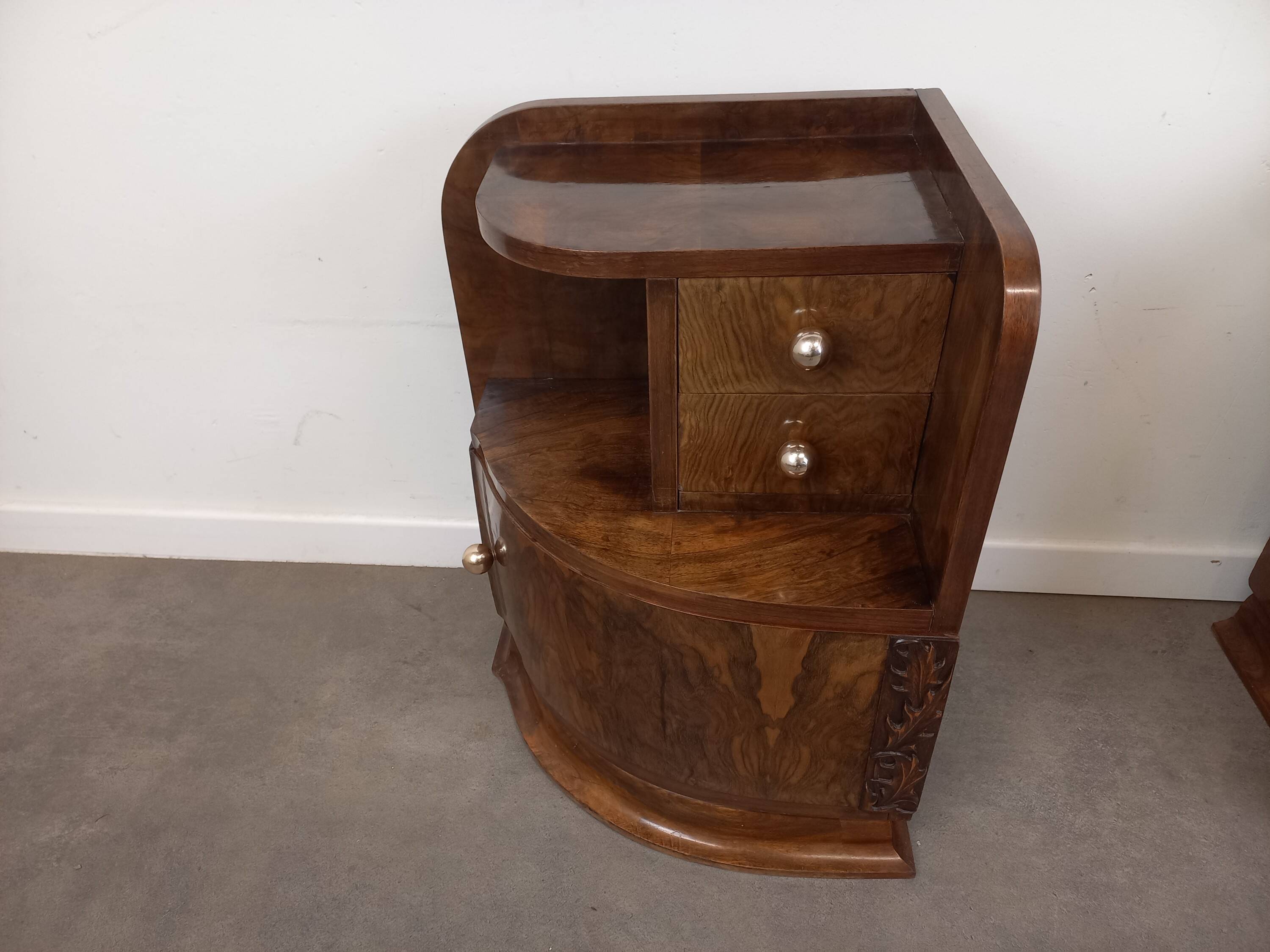 Pair of Art Deco bedside tables