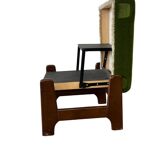 Vintage green step stool / pouf / kitchen step stool