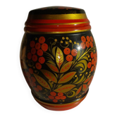 Russian khokhloma candy dish with lid