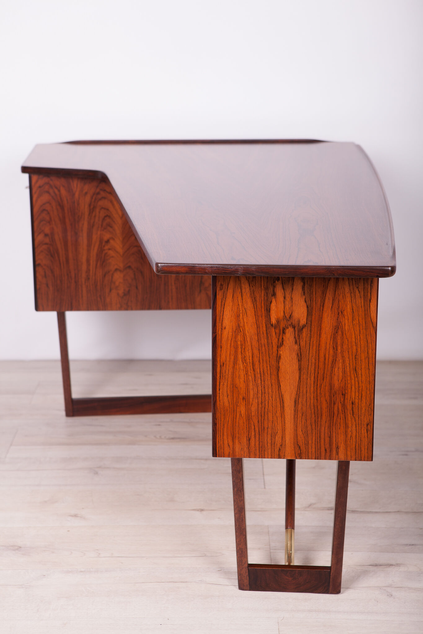 Mid Century Boomerang Rosewood Desk by Peter Løvig Nielsen, 1970s