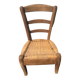 Chaise enfant bois et paille