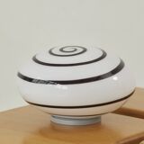 Glass lamp Swirl Zebra by Eglo vintage 80s/90s