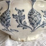 Sarreguemines Iron Earth Soup Tureen Pine Cones