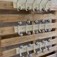 Vintage wall coat rack, Ten hooks, 70s