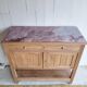 Antique wooden and marble buffet console