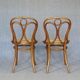 2 Thonet No. 19 chairs with new "oak-style" caning.