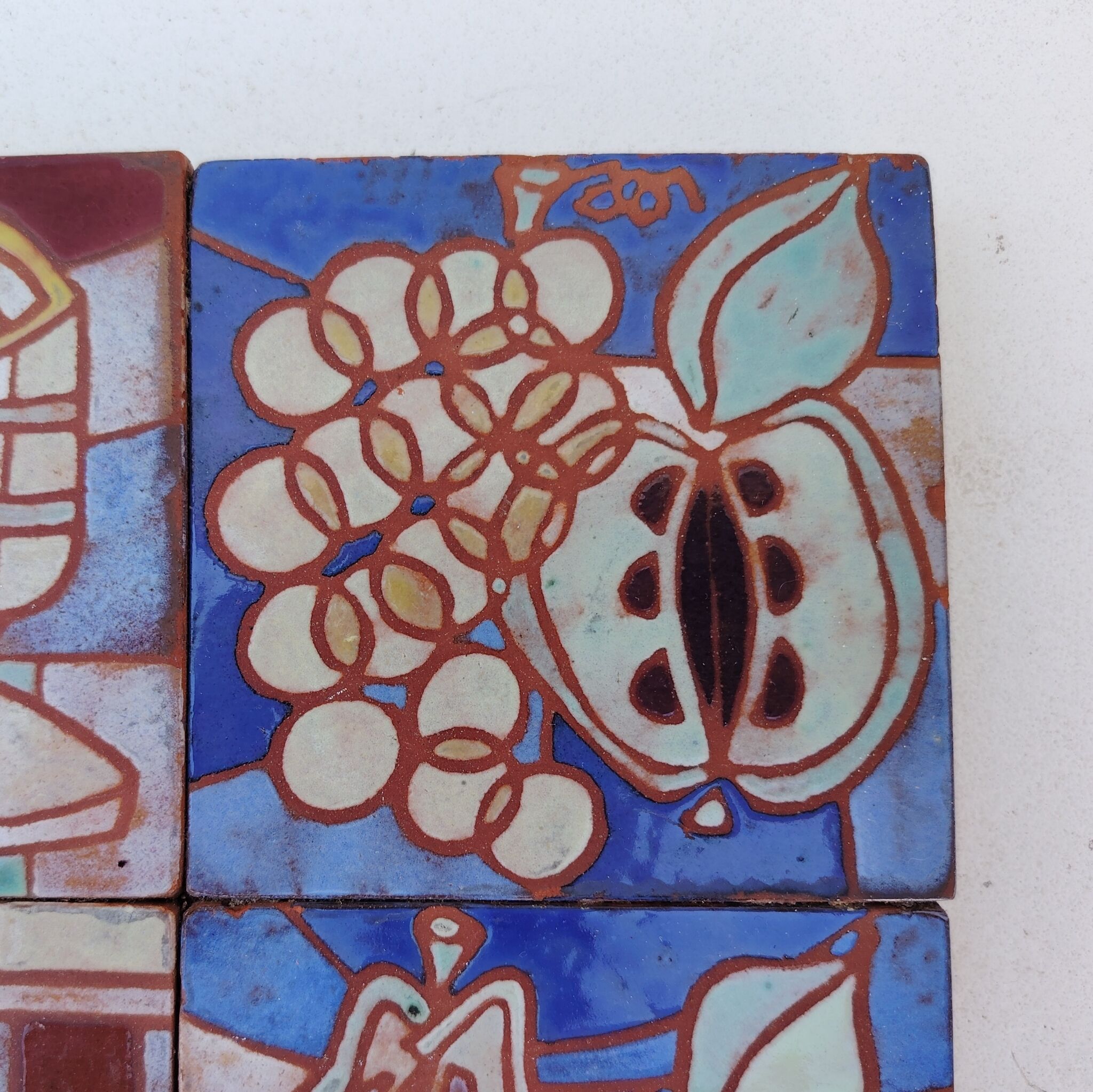 Ceramic trivet, Dominique Baudart, vintage