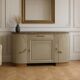Art Deco sideboard in renovated solid oak – marble top