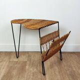 Magazine rack side table