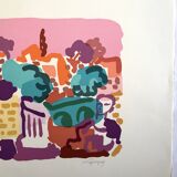 Charles lapicque, roman spring, 1957. lithograph signed in pencil