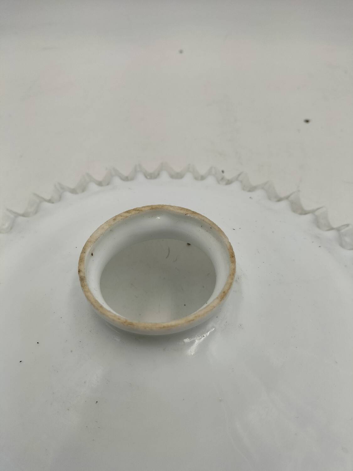 Opaline glass pendant light