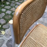 Cesca b32 model chair in white by Marcel Breuer