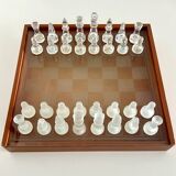 Glass Chessboard with Box