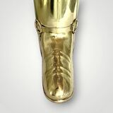 Antique Mécap gilded brass umbrella stand – 2.818 kg – Engraved number 21