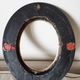 Napoleon III oval frame in blackened wood and brass (without glass) Paray le Monial