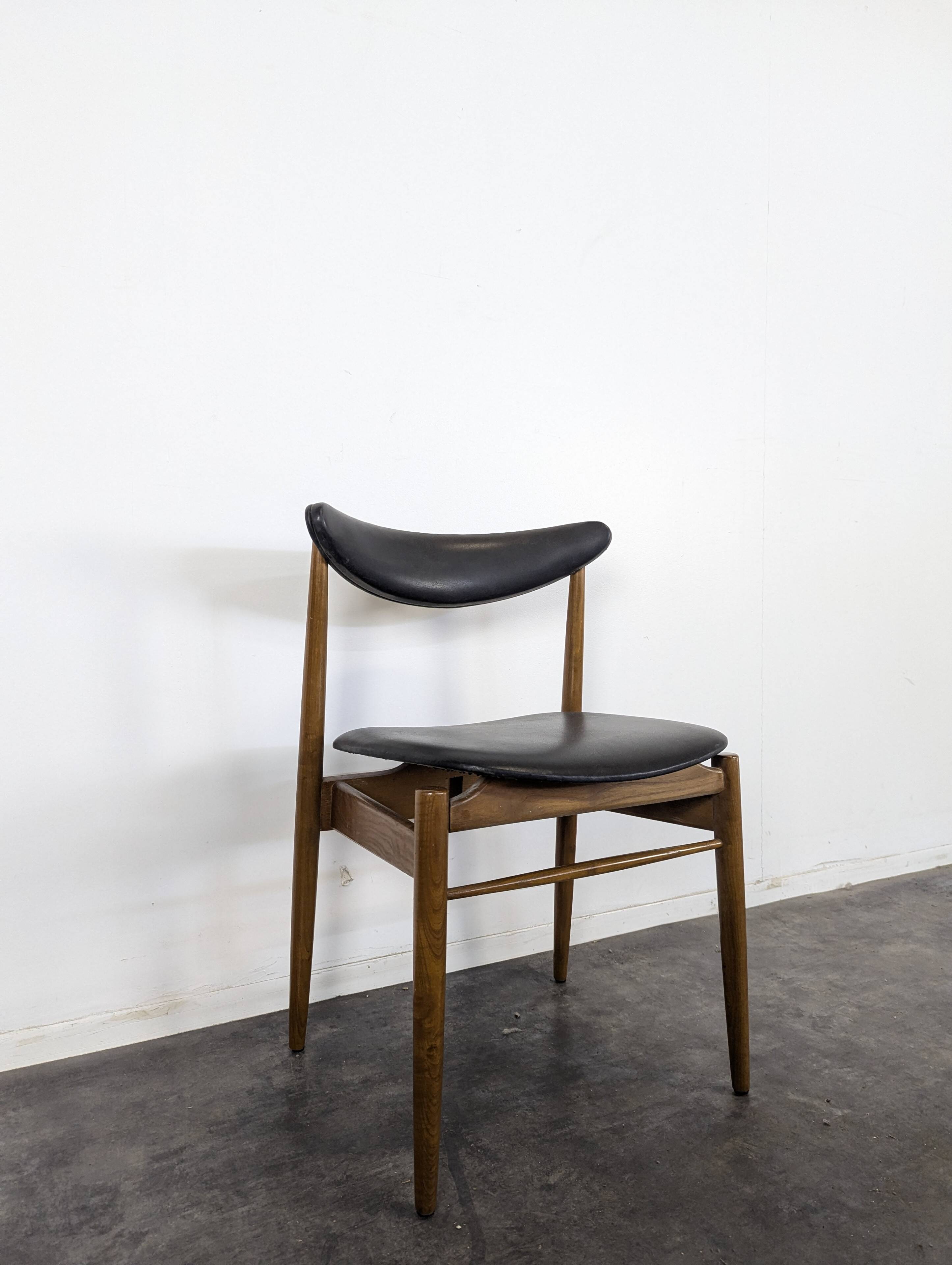 Set of 6 Scandinavian teak chairs