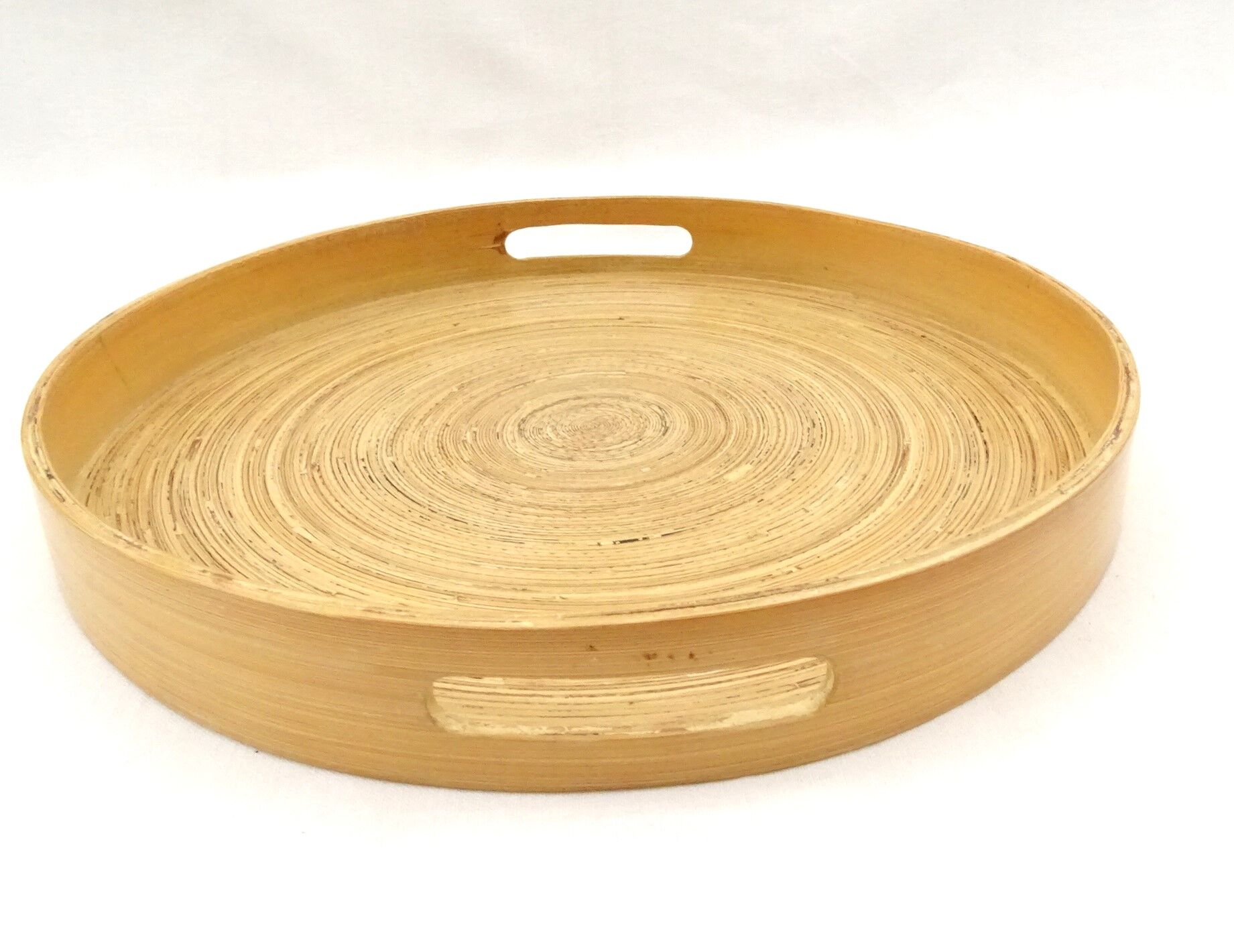 Round top made of spirally glued strips