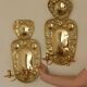 Baroque Style Mid-Century Brass Swedish Sconces