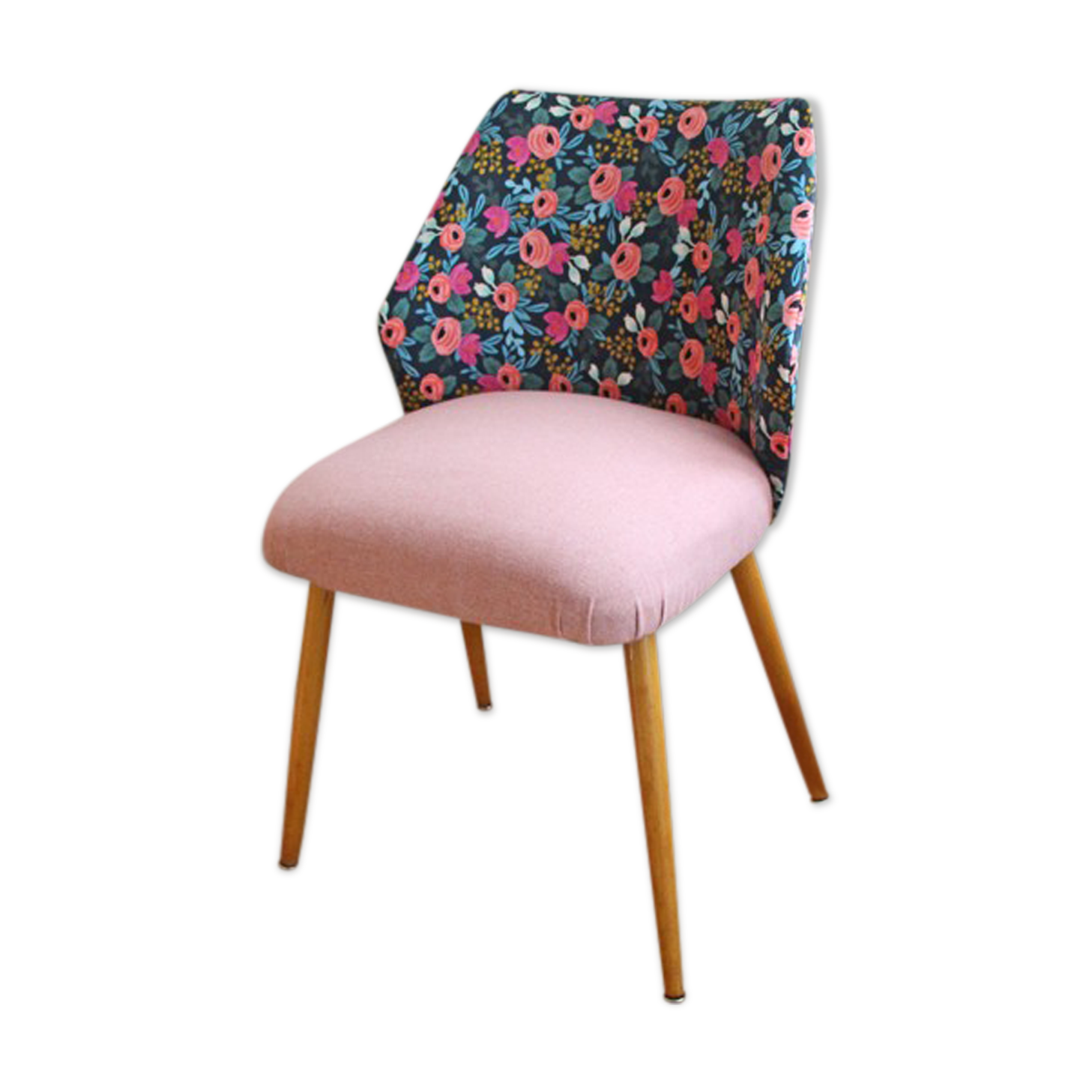 Fully retaped 1950s cocktail chair