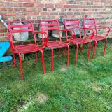 Old metal bistro chairs