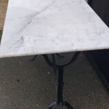 Cast iron and marble bistro table