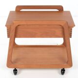 Chariot à couture Sika Mobler, teck, Danemark, vintage, années 1960