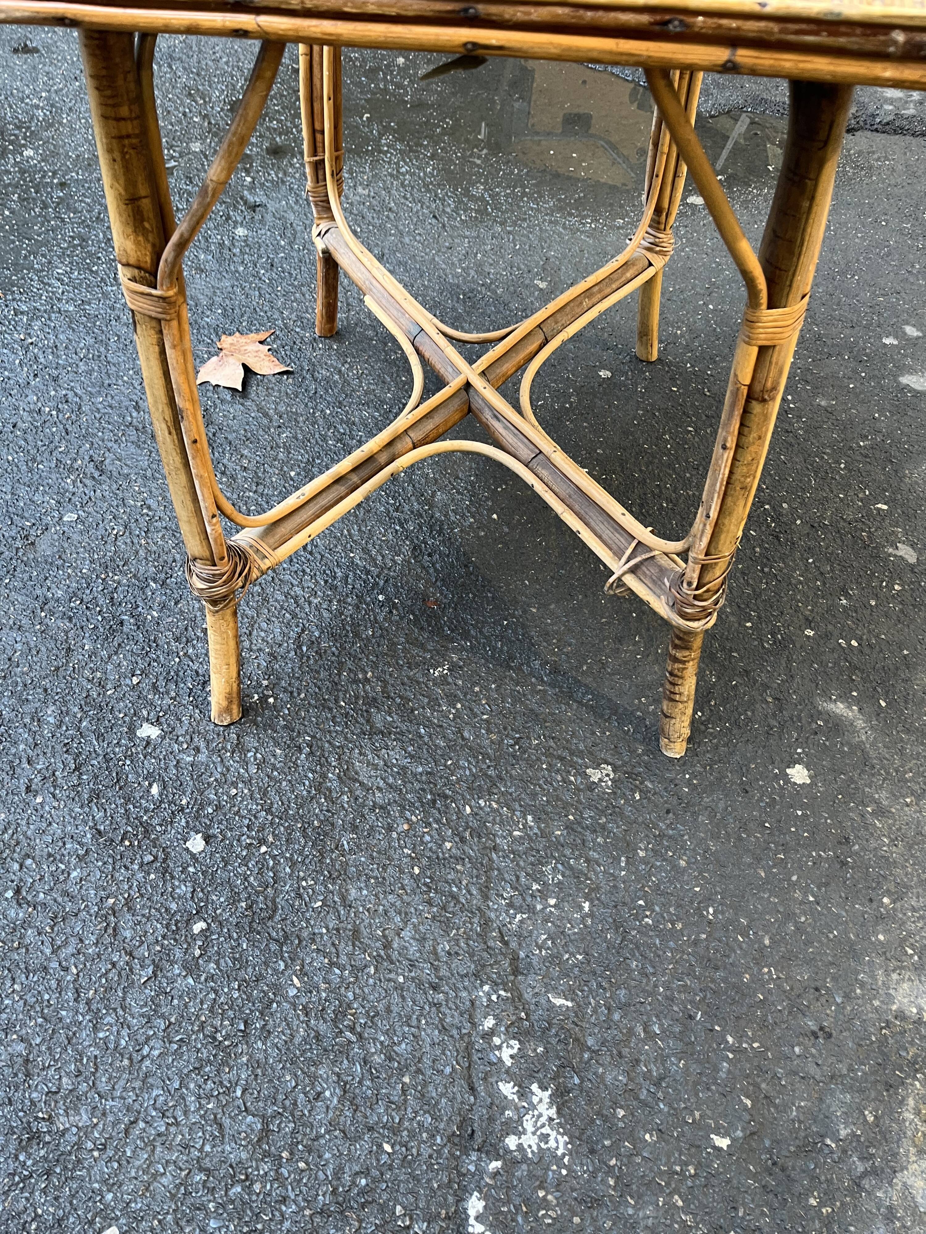 Rattan table