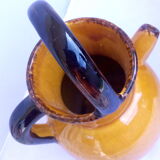 Ochre ceramic jug gargoulette