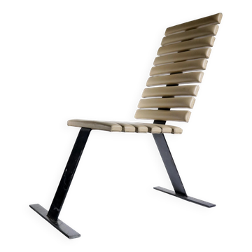 Mid-century design rib chair, 1980s