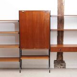 Vintage modular teak office bookcase