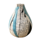Artisan cracked earth vase