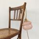 Pink glass walking lamp