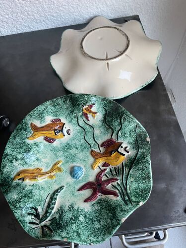 Pair of ceramic plates 50s/60s