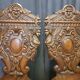 Pair of 19th century walnut stepladder chairs
