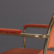 Hollywood Regency chair in Volterra 42, with armrests