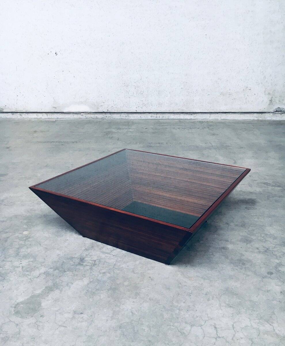 Postmodern Reverse Pyramid Coffee Table, 1980s