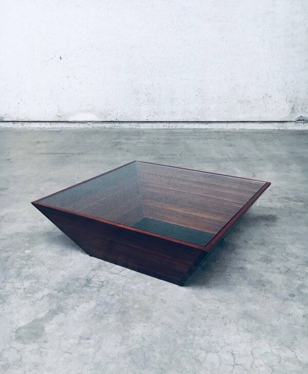 Postmodern Reverse Pyramid Coffee Table, 1980s