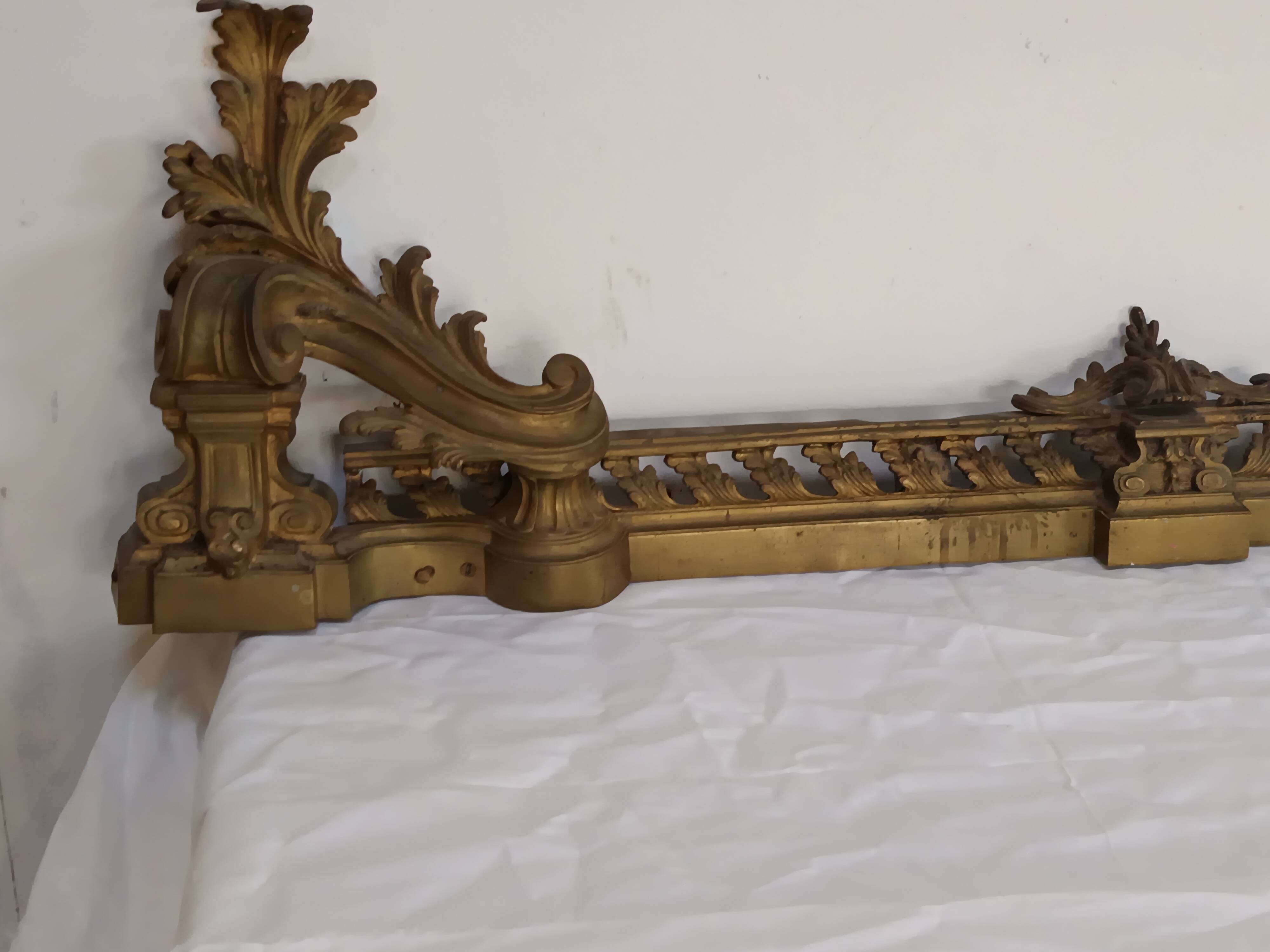 bronze fireplace bar