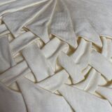 Cushion in beige fabric